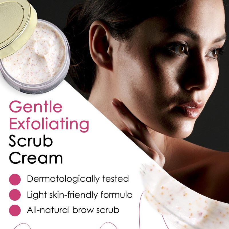 Gentle Eyebrow Scrub for Preparing Eyebrow Makeup & Eyebrow Colouring