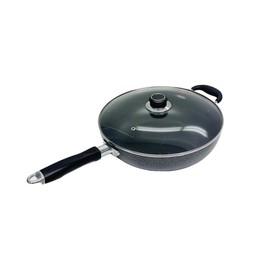 Prolinemax 12" (30CM) Non-Stick Coating Wok Pan With Lid Cooking Pot Cookware Frying Wok