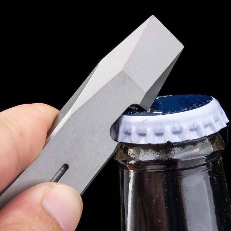 EDC Lever Bar, Titanium Tool, Multifunctional Pry Tool with Bottle