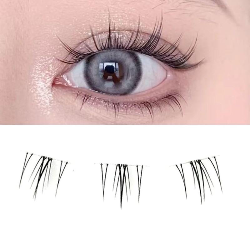 Bottom False Eyelashes, Natural False Eyelashes, For Partial, Bunch, Large