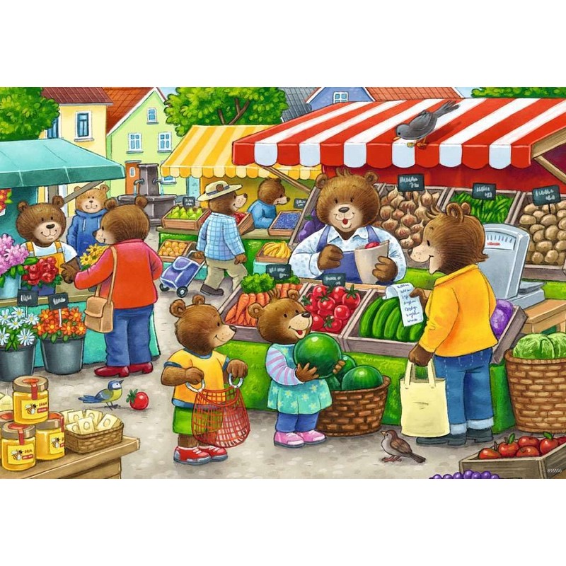 Ravensburger Children's Puzzle - 05076 Come We Go Shopping -