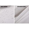 Tropik Home Narrow Width Extra Long White Bathroom Shower Curtain