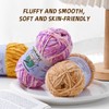 3 Pack of 300g (590yds) Fuzzy Chenille Yarn for Crocheting,Fluffy