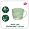 nip 2-in-1 snack box, shatterproof snack cup with lid for