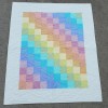 Handmade NEW~12 Cream & Pastel Colors Bargello Rainbow 34 x