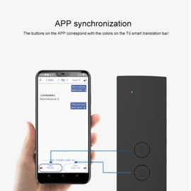 Language Translator Device Portable Two-Way Instant Translator,Online Voice Photo Text Translation 68+ Languages Supported, High Accuracy Translation Device for Travel Business Learning (Black)