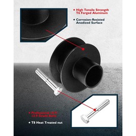 KAX 2.5“ Front Leveling Lift Kits Fit for 2011-2020 F250 F350 4WD with Track Bar Relocation Bracket, F250 F350 Super Duty Leveling Lift Kits, ‎66-2726 Suspensions Struts Spacer
