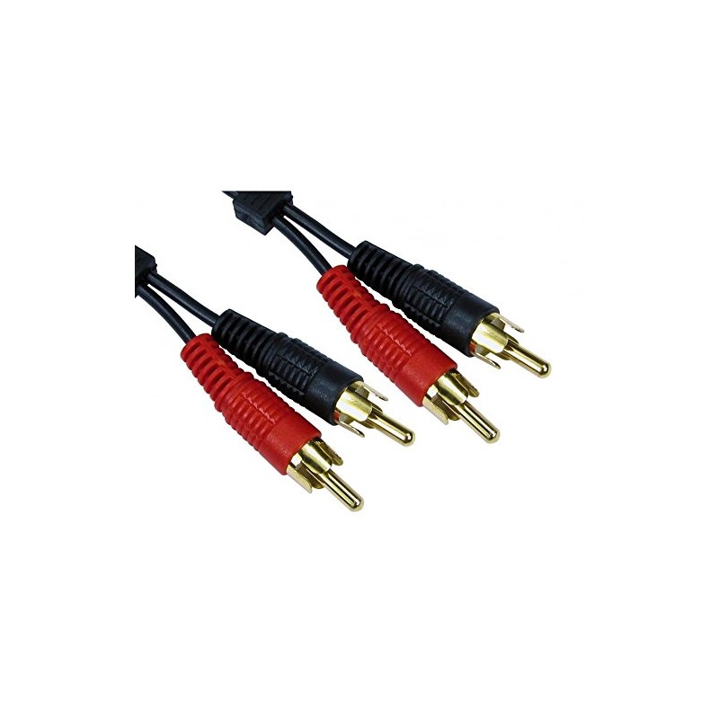 World of Data 0.5m TWIN PHONO RCA Cable - 24k