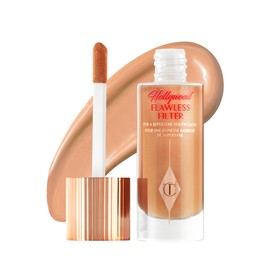 Charlotte Tilbury Hollywood Flawless Filter - Multi‑Use Makeup Primer, Complexion Booster & Illuminating Liquid Highlighter with Sheer Coverage - Smooths & Blurs Skin - 6 Tan