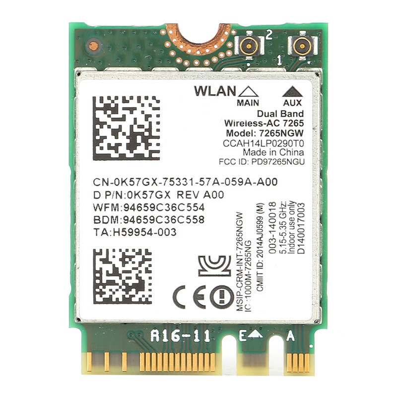 Wireless Network Card Dual Frequency for Intel AC7265 Wifi for