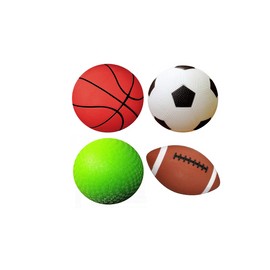 georglasko_8 Sports Balls Mixed Bundle Basketball Soccer Ball Football Playground Pump 4 Pack