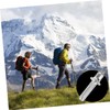 Kisangel 6pcs Replaceable Carbon Steel Alpenstock Rod Tips Climbing Accessories