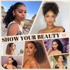 Drawstring Ponytail Extension 12Inch Short Kinky Curly Ponytail for Women