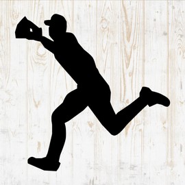 Baseball Wall Decals - Baseball Wall Stickers - Baseball Stitch Ball Helmet Player Team Glove Bat - Baseball Room Decor for Boys Room - Laptop Water Bottle Car Window Decals DWSV5027