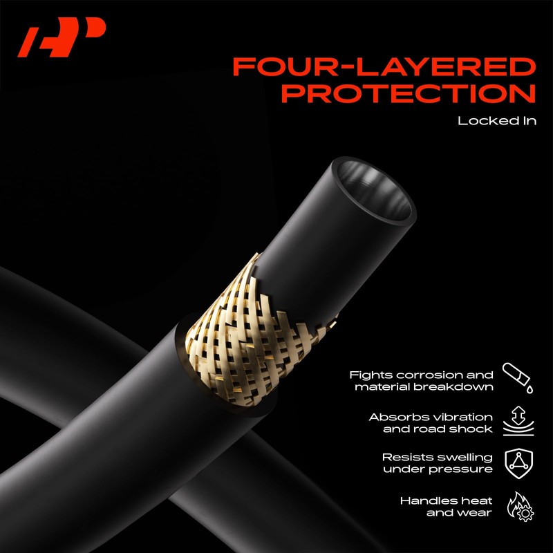 A-Premium Power Steering Pressure Hose Assembly Compatible with Volvo