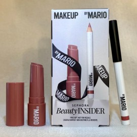 Sephora 2pc Makeup by Mario MINI Set: Plumping Lip Serum +Suede Lip Pencil .03oz