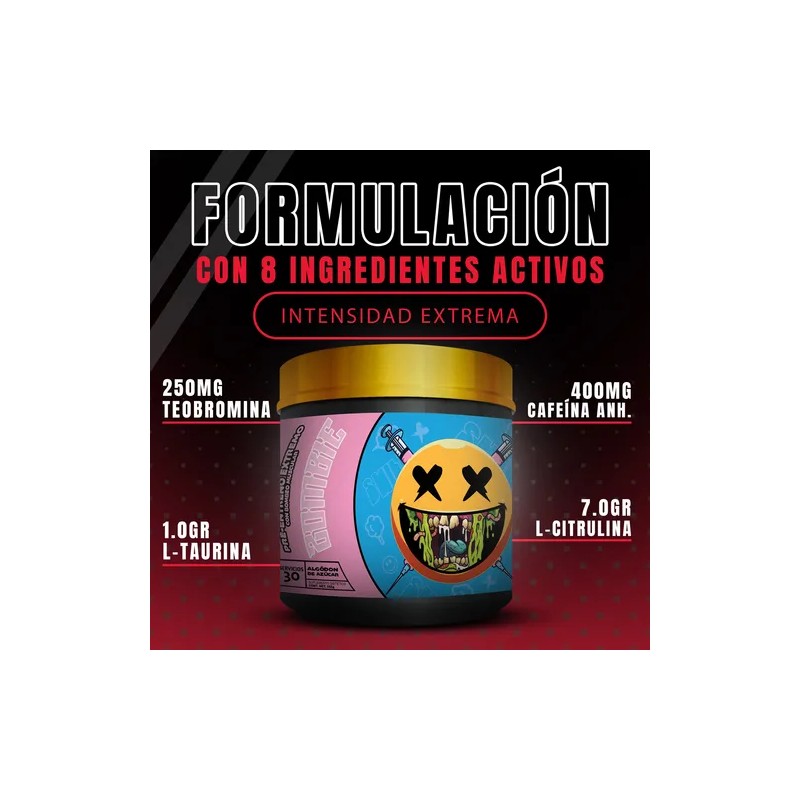 Pre Entreno Preentrenador Zombie 30 Serv Smile Labz 555g