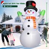 10FT Christmas Inflatables Snowman Wear Magic Hat, Blow Up Outdoor