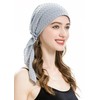ZLYC Women's Chemo Turban Hat, Pre-Tied Headscarf, Head Wraps, Lightweight
