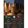 Solar Fence Lights Outdoor, 3000/4500/6000K 3 Mode 16 Pack Fence