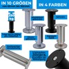 Set of 4 STAHLIA® Furniture Feet, Sofa Feet, Furniture Legs,