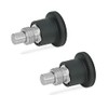 Ganter Normelemente GN 822.7-6-M10-B 7-6-M10-B Latching Bolts Small Design Black