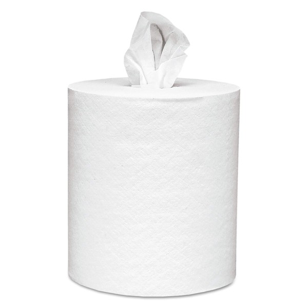 Scott KCC01032 Essential Roll Control Center Pull Paper Towels -1032 with Fast-Drying Absorbency Pockets, Perforated Full-Sized Hand Paper Towels, White (6 Rolls per Case, 4200 Sheets Total)