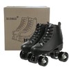 XUDREZ Classic Roller Skates High-Top Double-Row Leather Roller Skates for