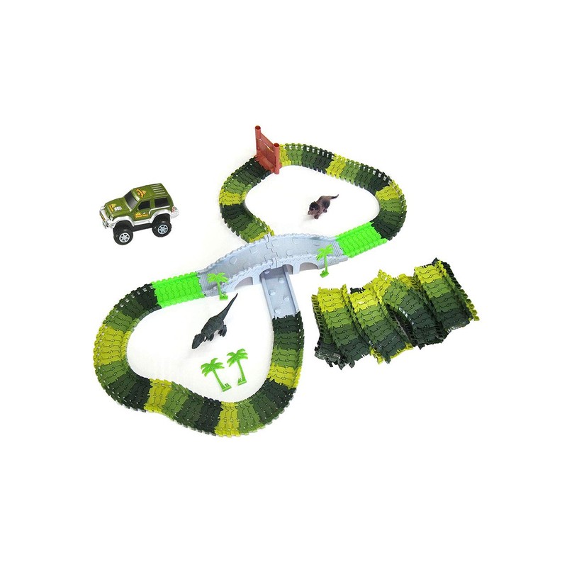 Amewi 100652 Magic Traxx Dino Park with Bridge Mini Set