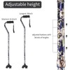 YOKABOZE Adjustable Walking Cane, Foldable, Collapsible, with Travel Bag for