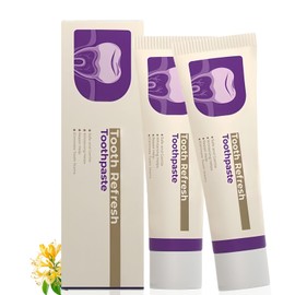 2 * 100G NAT/ure Tooth Refresh Toothpaste with Gum Repair Gel,Enamel Strengthening & Fresh Breath,Removes Stains & Promotes Healthy Teeth,NAT/Ural Oral Care Teeth Repair Gel,Oral Care Whitening Paste