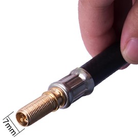 tunghey 4Pack Valve Stem Extenders, Flexible Schr-ader Tire Valve Stem Extension Compatible for Harl-eys, RV, Stroller, Bicycles, Motorcycles and Portable Air Compressor (170mm)