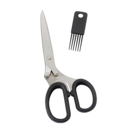 Ideen mit Herz Fringe Scissors with 5 Blades | Stainless Steel | 19 cm x 8 cm | Includes Cleaning Comb | Craft Scissors, Herb Scissors