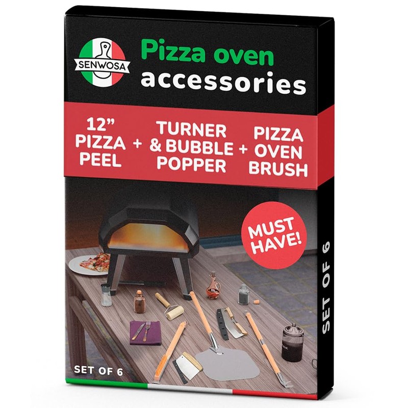 Premium Pizza Oven Accessories Kit - 6-Piece Set for Home