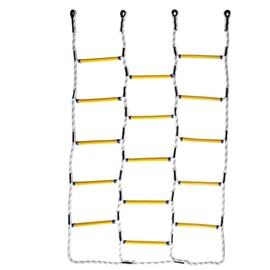 Aoneky 5.9 ft Nylon Climbing Cargo Net - Climbing Rope Ladder for Kids - Fun Outdoor Toy for Boys Ages 6 Years Old and Up