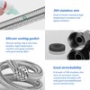 Pack of 2 Flex Hose, Throw and Male Thread, Connection