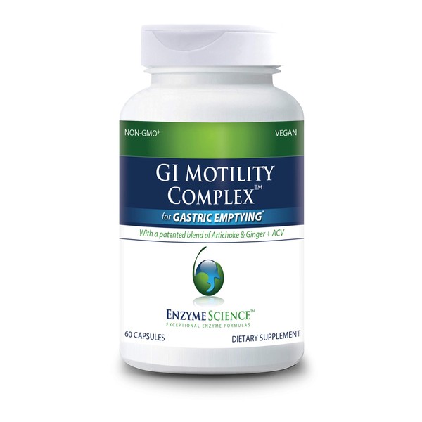 Enzyme Science™ GI Motility Complex™, 60 Capsules – All Natural Digestive Enzyme Support – Gut Health Supplment– Supports Gastrointestinal Motility and Transport – Aids Small Bowel and Stomach