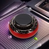 Car Air Freshener Solar Energy Rotating Aromatherapy Diffuser Interior DecorationRed