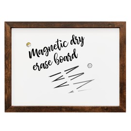 Loddie Doddie - Erase Board, Dry Board for Wall, Magnetic with Built-in Marker Tray, Wall Rustic Frame, 18 inches x 24