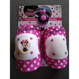 Bell Minnie Mouse Protective Bicycle Gear & Bell Knee & Elbow Pads Ages 3-7