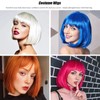 12 Inch Short Bob Wig with Bangs - Synthetic Cosplay
