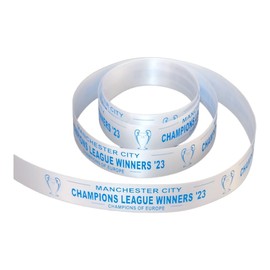 Man City Treble Winners 23' Ribbon 25mm (Champions League (1 Metre))