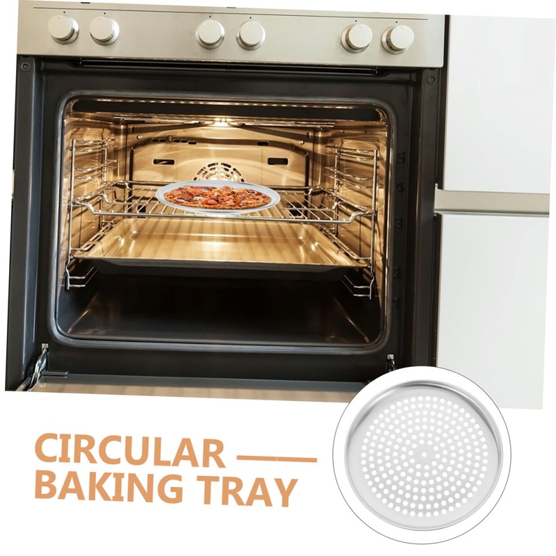 SHINEOFI Perforated Pizza Baking Tray Multi Functional Household Pizza Pan