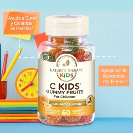 Nature's Therapy Vitamina C En Gomitas Para Niño, Sistema Inmune Sano Sabor Frutal