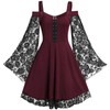 Vestido gótico, talla grande, disfraz renacentista medieval, disfraz de bruja