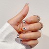 Handmade Press-On Nails, French Tip Press-On Nails, Handcrafted Leopard Print