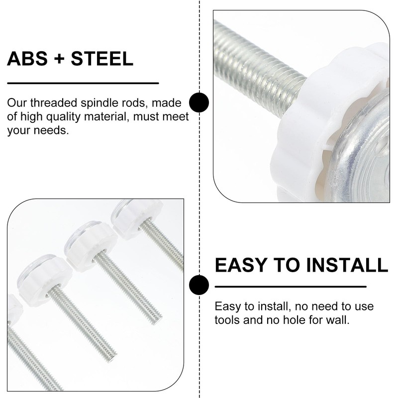 Totority Baby Gate Threaded Spindle Rod 4 Pcs Safety Adapter