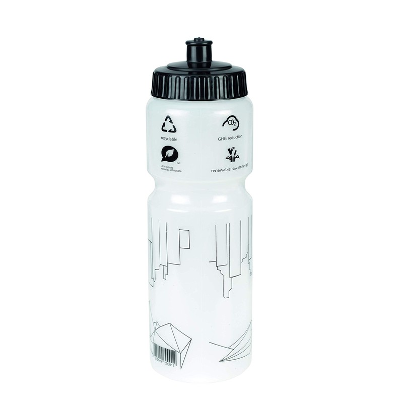 XLC Unisex - Adult Water Bottle WB-K04, Transparent White, 750
