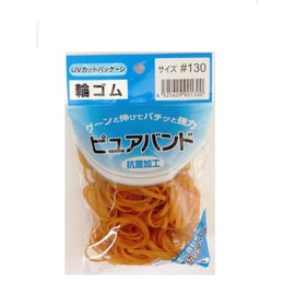 IGO Pure Rubber Bands #130, 1.8 oz (50 g) x 5 Packs, 1.6 inches (40 mm), P130-5p