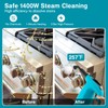 CHEFJOY Handheld Steam Cleaner, 1400W Pressurized Steamer with 17 Pieces